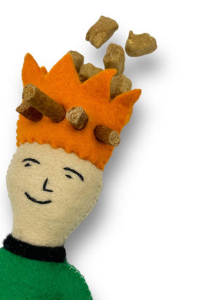 Prince and Princess Felt Dog Toys