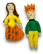 Prince and Princess Felt Dog Toys