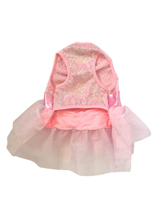 Baby Girl Pink Shimmer Sequin Dog Tutu