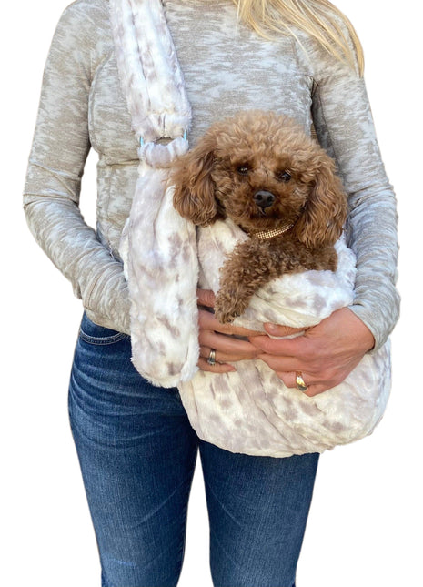 Furbaby Adjustable Sling Bag, Grey Linx