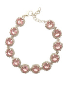 Pink Crystal Rhinestone Dog Necklace