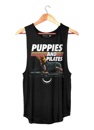 Puppies & Pilates Dog Tank Top | Custom Look for Dog Lovers