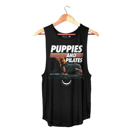Puppies & Pilates Dog Tank Top | Custom Look for Dog Lovers
