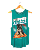 Puppies & Pizza  | Puppies Soft Women's Sleeveless Tank