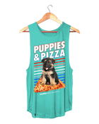 Puppies & Pizza  | Puppies Soft Women's Sleeveless Tank