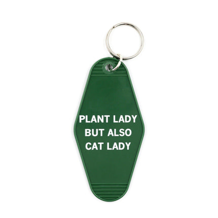 Plant Lady But Also Cat Lady Motel Style Keychain | GB x Catnip Crazed