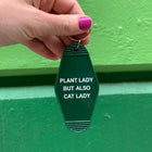 Plant Lady But Also Cat Lady Motel Style Keychain | GB x Catnip Crazed