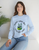 Plant Lady But Also Cat Lady Unisex Heavy Blend™ Crewneck Sweatshirt Sizes SM-5XL | Plus Size Available