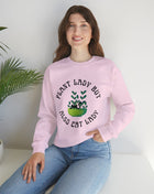 Plant Lady But Also Cat Lady Unisex Heavy Blend™ Crewneck Sweatshirt Sizes SM-5XL | Plus Size Available