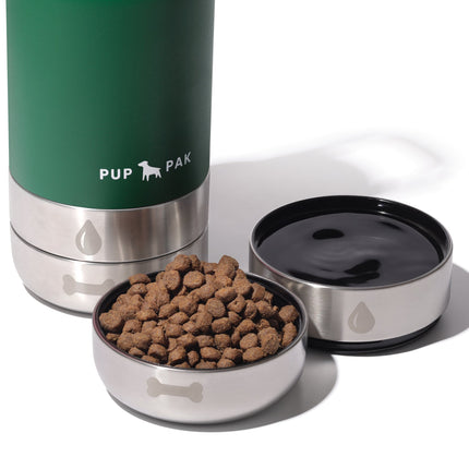 Pup Pak Dog Water Bottle with Detachable Bowls