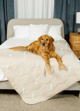 PupChill™ Cooling Waterproof Blanket - Arctic Sand