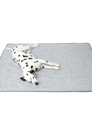 PupChill™ Cooling Bolster Dog Bed + Waterproof Blanket Bundle - Arctic Grey