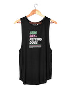 Arm Day = Petting Dogs Tank Top | Gift for Dog Lovers & Dog Moms