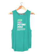 Arm Day = Petting Dogs Tank Top | Gift for Dog Lovers & Dog Moms