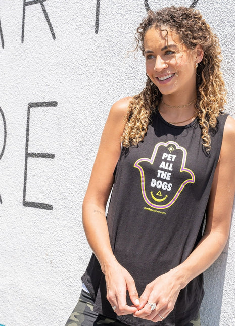 Pet All The Dogs Hamsa | Women's Sleeveless