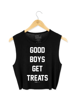 Good Boys Get Treats Crop Tank | Gift for Dog Moms | Made in USA