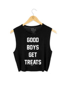 Good Boys Get Treats Crop Tank | Gift for Dog Moms | Made in USA