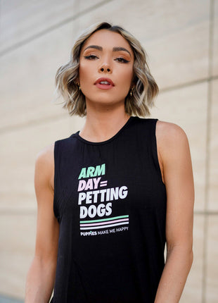 Arm Day Crop Top | Gift for Dog Lovers & Dog Moms