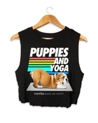 Puppies & Yoga | Custom Dog Crop Top | Gift for Dog Lovers