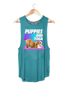 Puppies & Yoga OG Sleeveless Top | Custom Dog Tank | Gift for Dog Moms