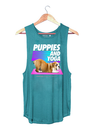 Puppies & Yoga OG Version | Women’s Sleeveless