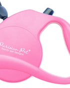 Parisian Pet 'Retractable Leash M' for Dogs & Cats – Stylish 16-Foot Retractable Dog Leash with Ergonomic Handle, Pink