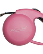Parisian Pet 'Mini Retractable Leash' for Dogs & Cats – Lightweight, Stylish Pet Leash for Small Dogs, Pink