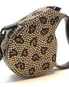Parisian Pet 'Crystal Retractable Leash Leopard' for Dogs & Cats – Strong, Stylish Leash for Small Dogs, 16-Foot Length