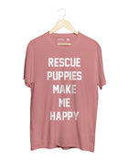 Rescue Puppies Make Me Happy Title | Uni-Sex Crewneck Tee