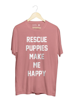 Rescue Puppies Make Me Happy Title | Uni-Sex Crewneck Tee