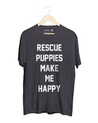 Rescue Puppies Make Me Happy Title | Uni-Sex Crewneck Tee