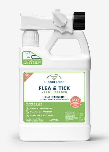 Ready-to-Use Flea & Tick Spray for Yard + Garden with Natural Essential Oils