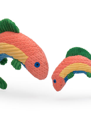 Raucous Rainbow Trout Knottie® Plush Dog Toy