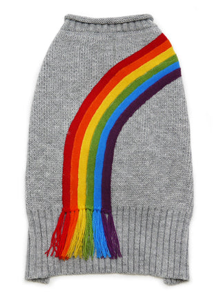 Rainbow Turtleneck Sweater