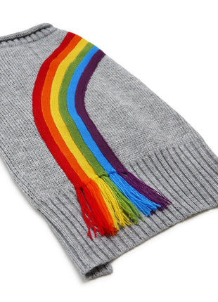 Rainbow Turtleneck Sweater