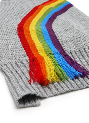 Rainbow Turtleneck Sweater