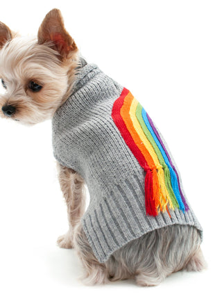 Rainbow Turtleneck Sweater
