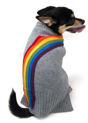 Rainbow Turtleneck Sweater