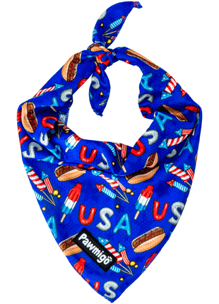 Red, White, & Bark Bandana