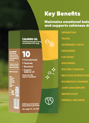 Calming CBD Oil for Dogs -  30 Ml - Pup List