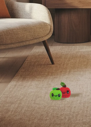 Handmade Cat Toy - 2 pack | Ruby & Olive – The Halloween Apples Chunkle Puffs Infused with Miracle Nip Botanicals