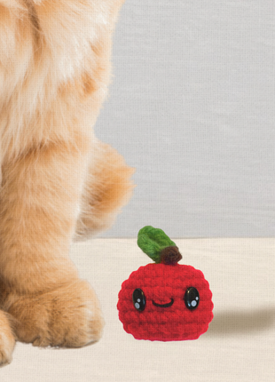 Handmade Cat Toy - 2 pack | Ruby & Olive – The Halloween Apples Chunkle Puffs Infused with Miracle Nip Botanicals