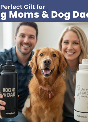 Dog + Human Water Bottle with Detachable Dog Bowl