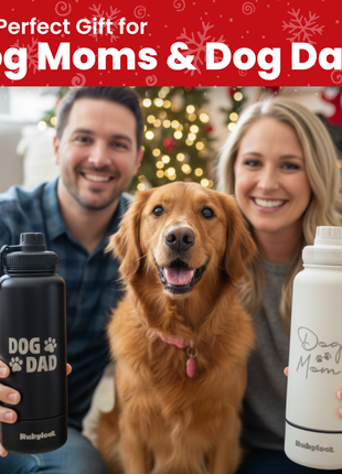 Dog + Human Water Bottle with Detachable Dog Bowl