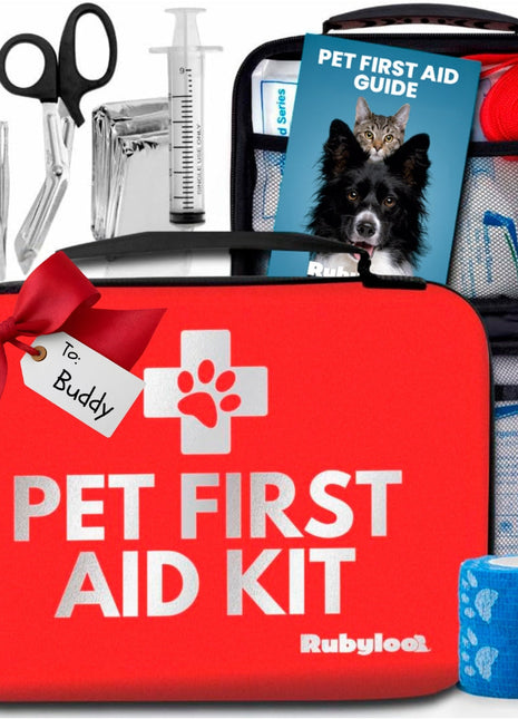 Pet First Aid Kit for Dogs & Cats with Vet-Approved Essentials