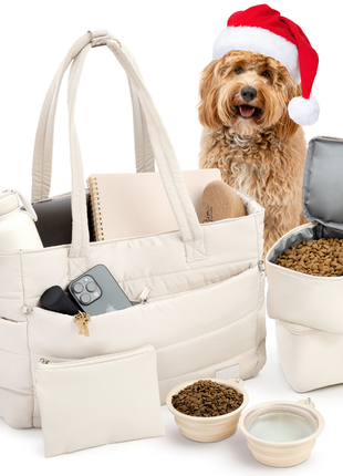 Puffer Dog Travel Bag for Dog Moms