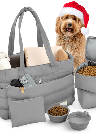 Puffer Dog Travel Bag for Dog Moms