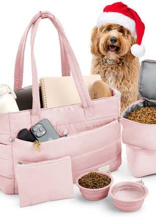 Puffer Dog Travel Bag for Dog Moms