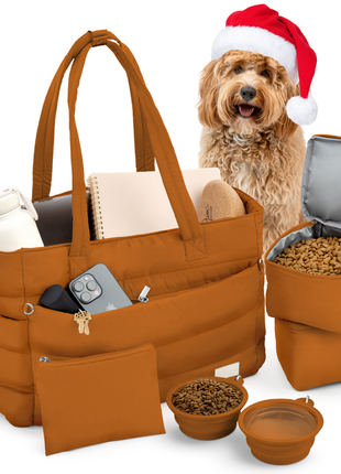 Puffer Dog Travel Bag for Dog Moms