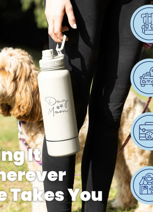 Water Bottle with Detachable Dog Bowl